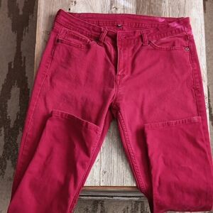 Jordache Women's Straight Leg Red Jeans